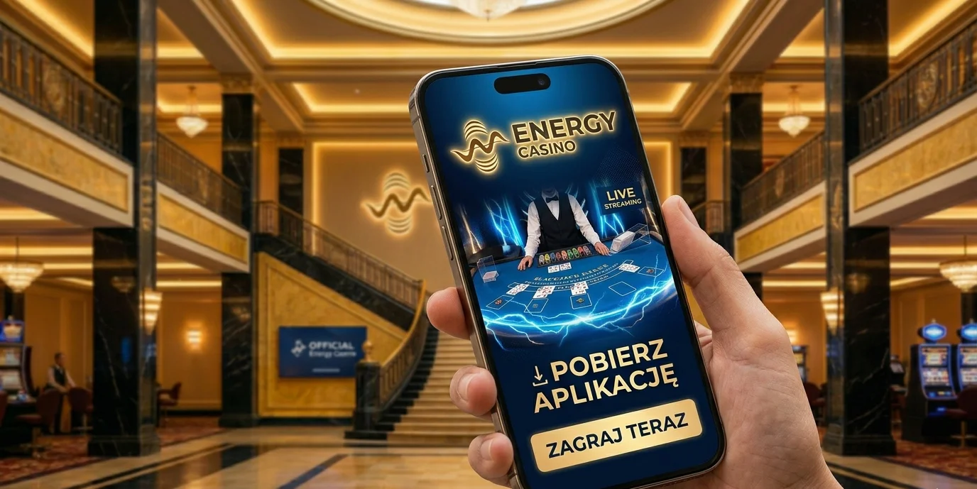 Energy Casino aplikacja - mobilny blackjack na żywo z Evolution